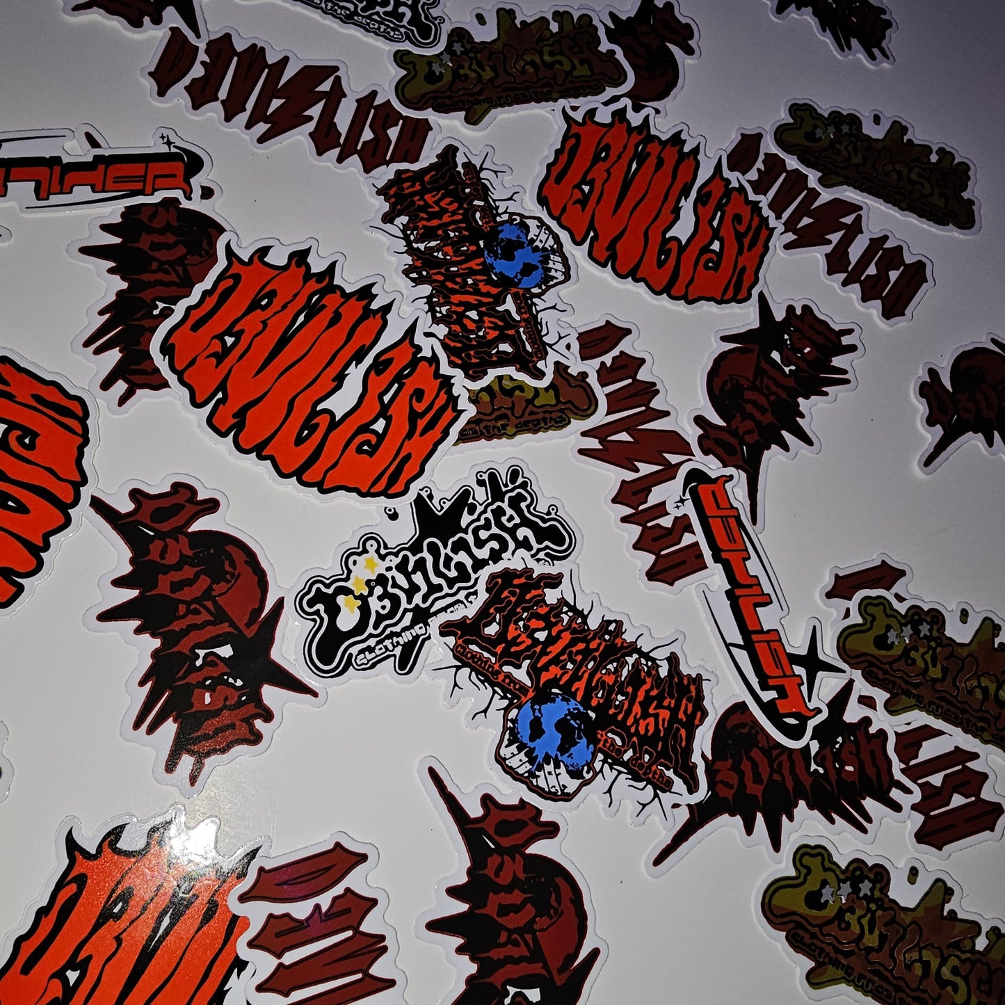 D3V1L1SH RANDOM STICKER PACK (TIER #1) (LOGOS)