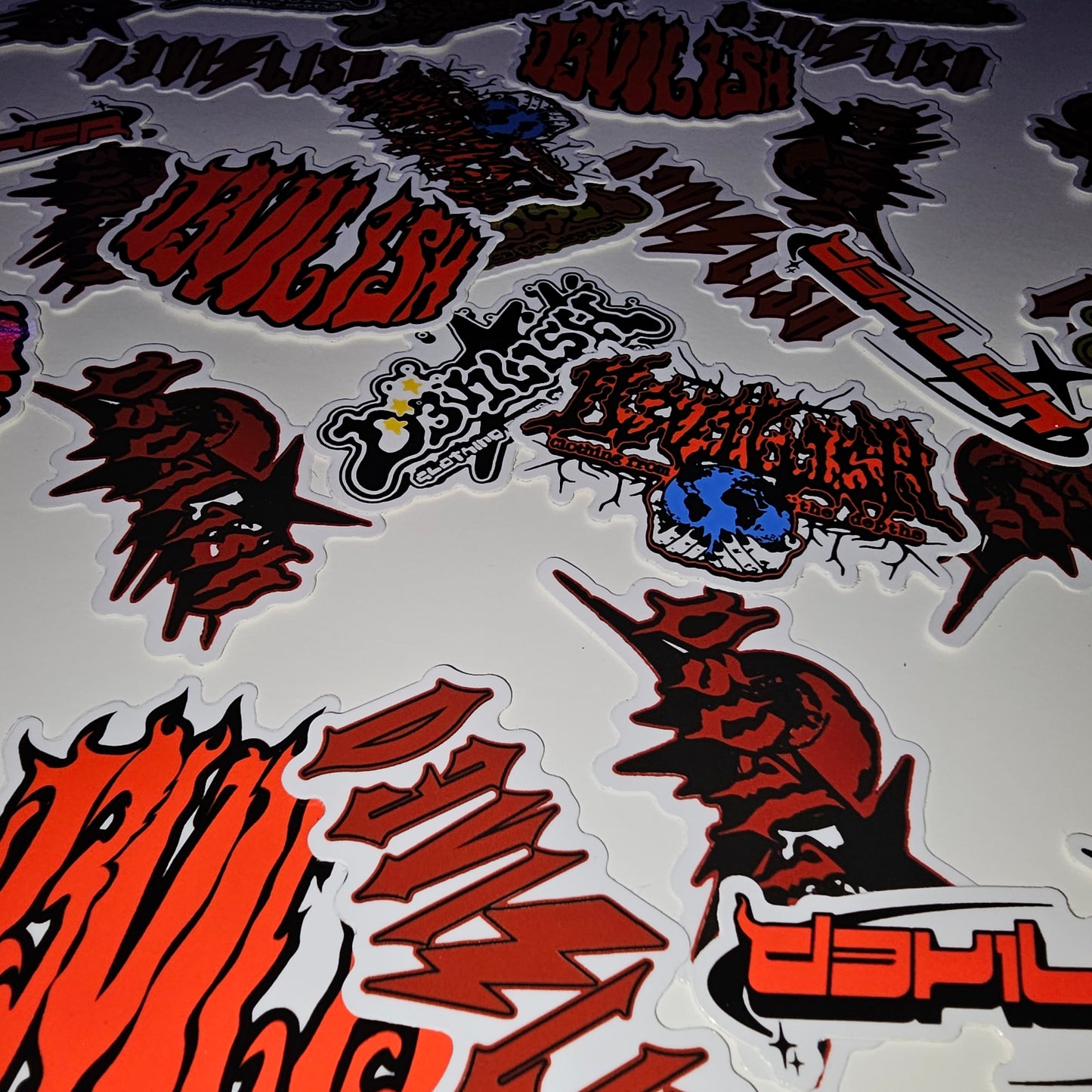 D3V1L1SH RANDOM STICKER PACK (TIER #1) (LOGOS)