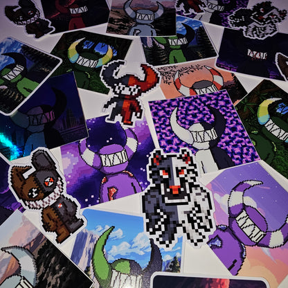 D3V1L1SH RANDOM STICKER PACK (TIER #3) (PIXEL)